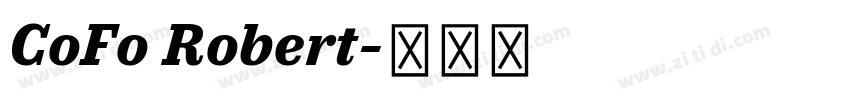 CoFo Robert字体转换